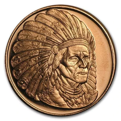 USA Sitting Bull 1 oz Cu.999