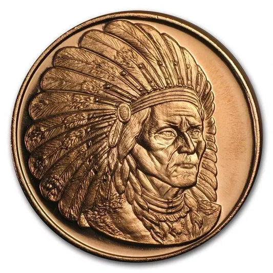 USA Sitting Bull 1 oz Cu.999