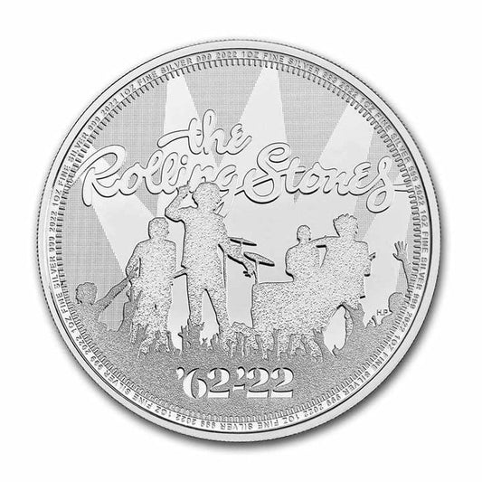 WB 2f Music Legends Rolling Stones 1 ozAg.999 2022