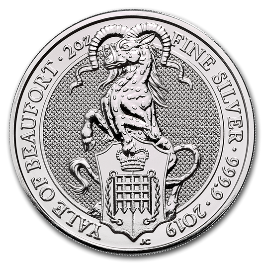 Wielka Brytania 5 f Bestie Yale 2 Oz Ag.999 2019