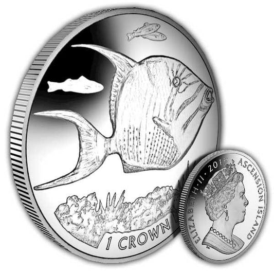 Wyspa Ascension 1 crown Rogatnica piękna 2019